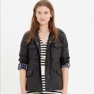 Madewell Roadtrip Black Hooded Utility Jacket